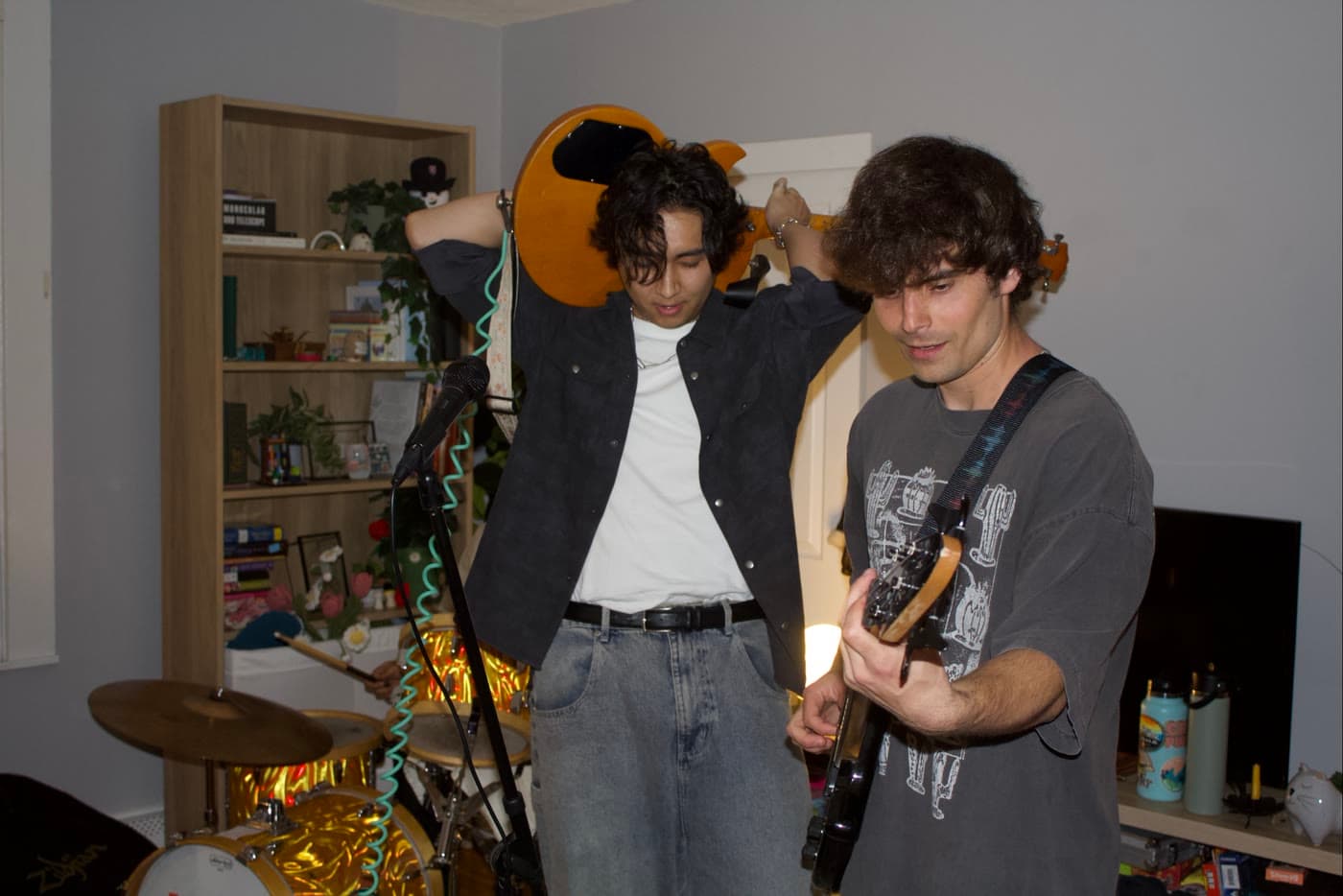 Marc playing music