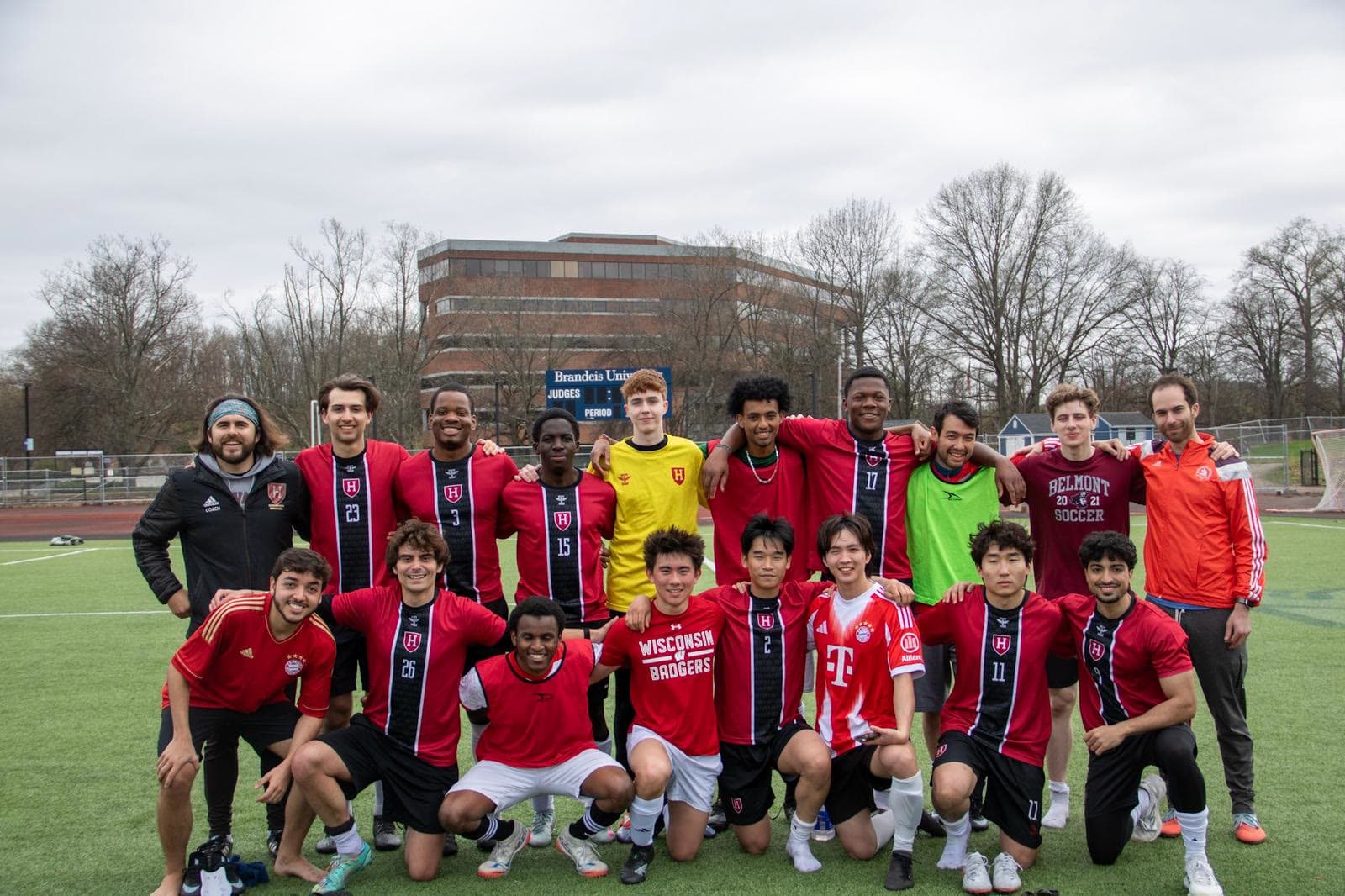 Marc with the Harvard club soccer team