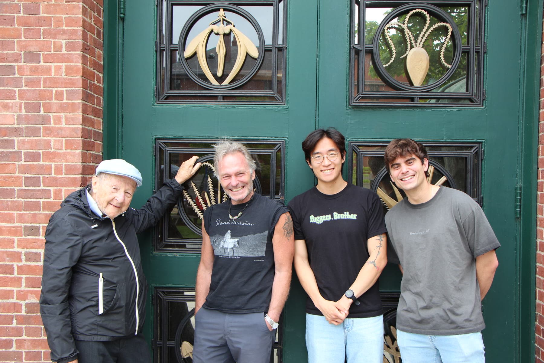 Marc Duque Ramírez with Florian Engert, Alex Chen, and Matthew Meselson